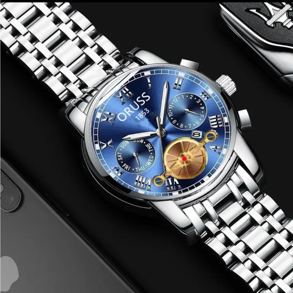 Oruss Men’s Waterproof Watch - Picture 2 of 6